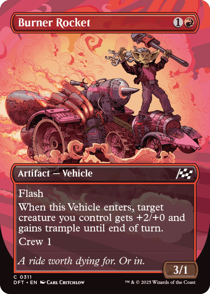 burner rocket foil