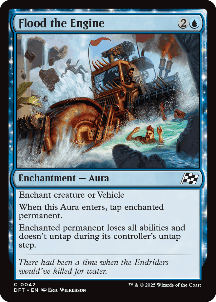 flood the engine foil