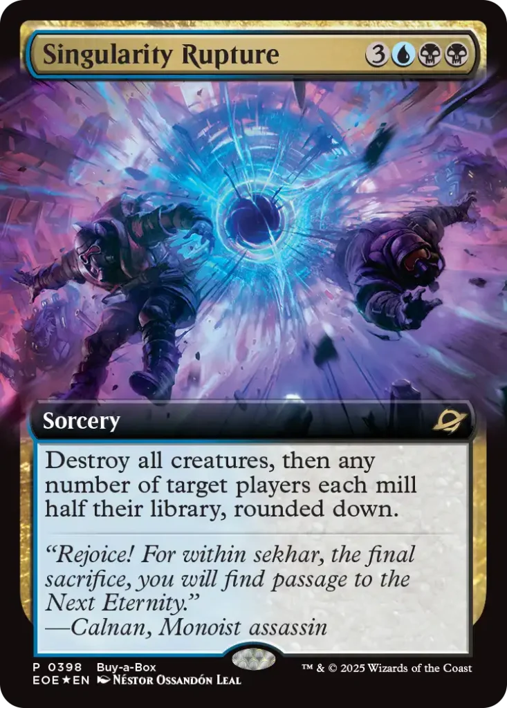singularity rupture