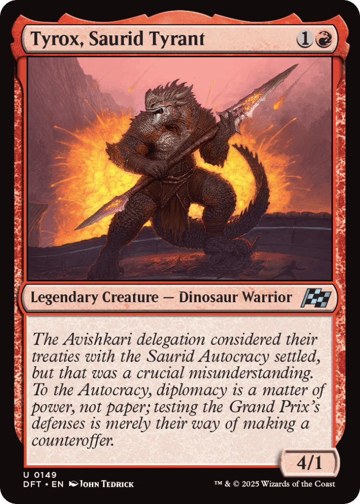 SINGLES MTG tyrox, saurid tyrant